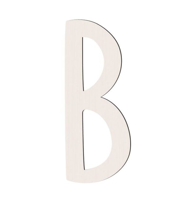 Sebra Træbogstaver - B - Birchbark Beige