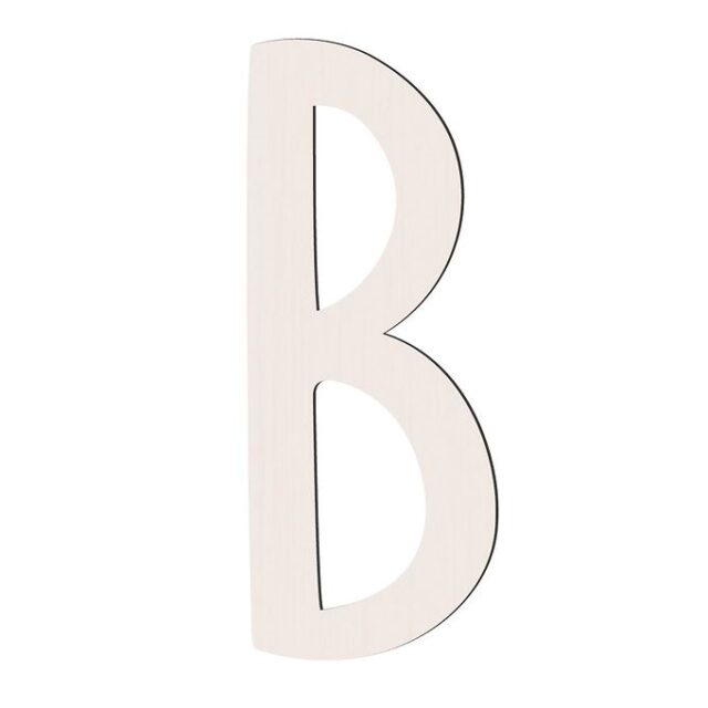 Sebra Træbogstaver - B - Birchbark Beige
