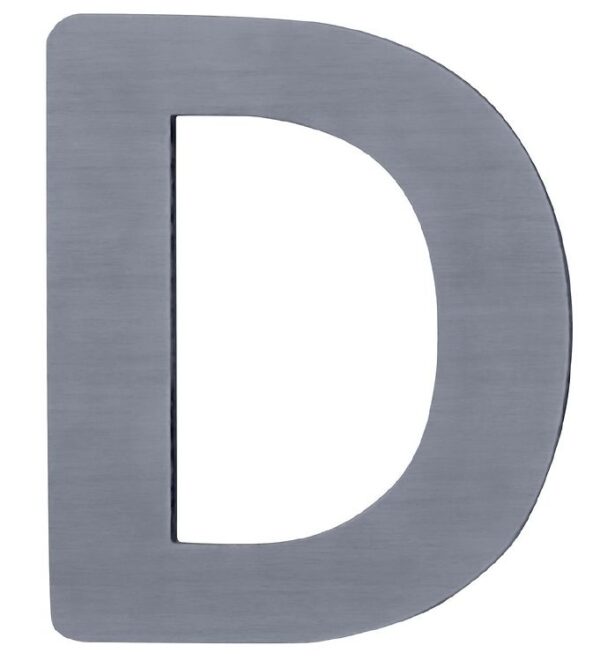 Sebra Træbogstaver - D - Grå