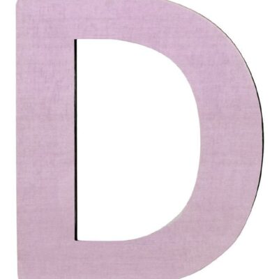 Sebra Træbogstaver - D - Pastel Pige
