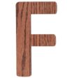 Sebra Træbogstaver - F