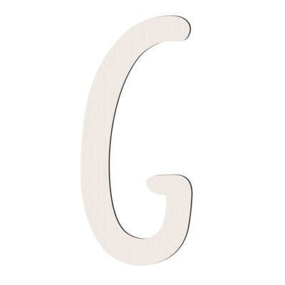 Sebra Træbogstaver - G - Birchbark Beige