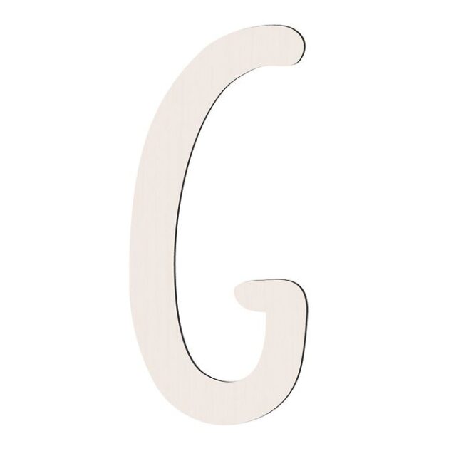 Sebra Træbogstaver - G - Birchbark Beige