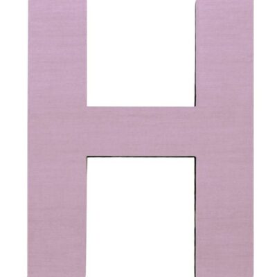 Sebra Træbogstaver - H - Pastel Pige