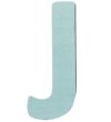 Sebra Træbogstaver - J - Pastel Dreng