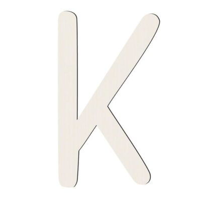 Sebra Træbogstaver - K - Birchbark Beige