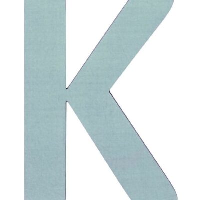 Sebra Træbogstaver - K - Pastel Dreng