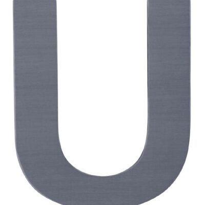 Sebra Træbogstaver - U - Grå