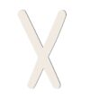 Sebra Træbogstaver - X - Birchbark Beige