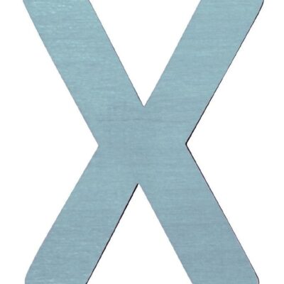 Sebra Træbogstaver - X - Pastel Dreng