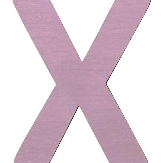 Sebra Træbogstaver - X - Pastel Pige