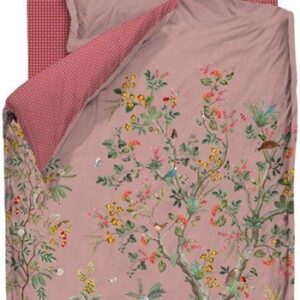 Sengetøj 140x200 cm - Wild and tree pink - Dynebetræk med 2 i 1 design - 100% bomulds sengesæt - Pip Studio