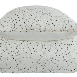 Sengetøj 240x220 cm - Zodiac white - Stjernebillede - Sengetøj til dobbeltdyne i 100% Bomuld - Borg Living