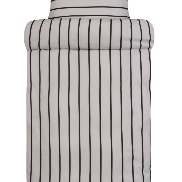 Sengetøj til dobbeltdyne - 100% ekstra fin bomuld 200x220 cm sengesæt Høie Odin sort