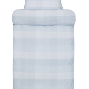 Sengetøj til dobbeltdyne - 100% ekstra fin bomuld sengesæt - 200x220 cm - Høie Elen blå