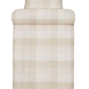 Sengetøj til dobbeltdyne - 100% ekstra fin bomuld sengesæt - 200x220 cm - Høie Elen gul
