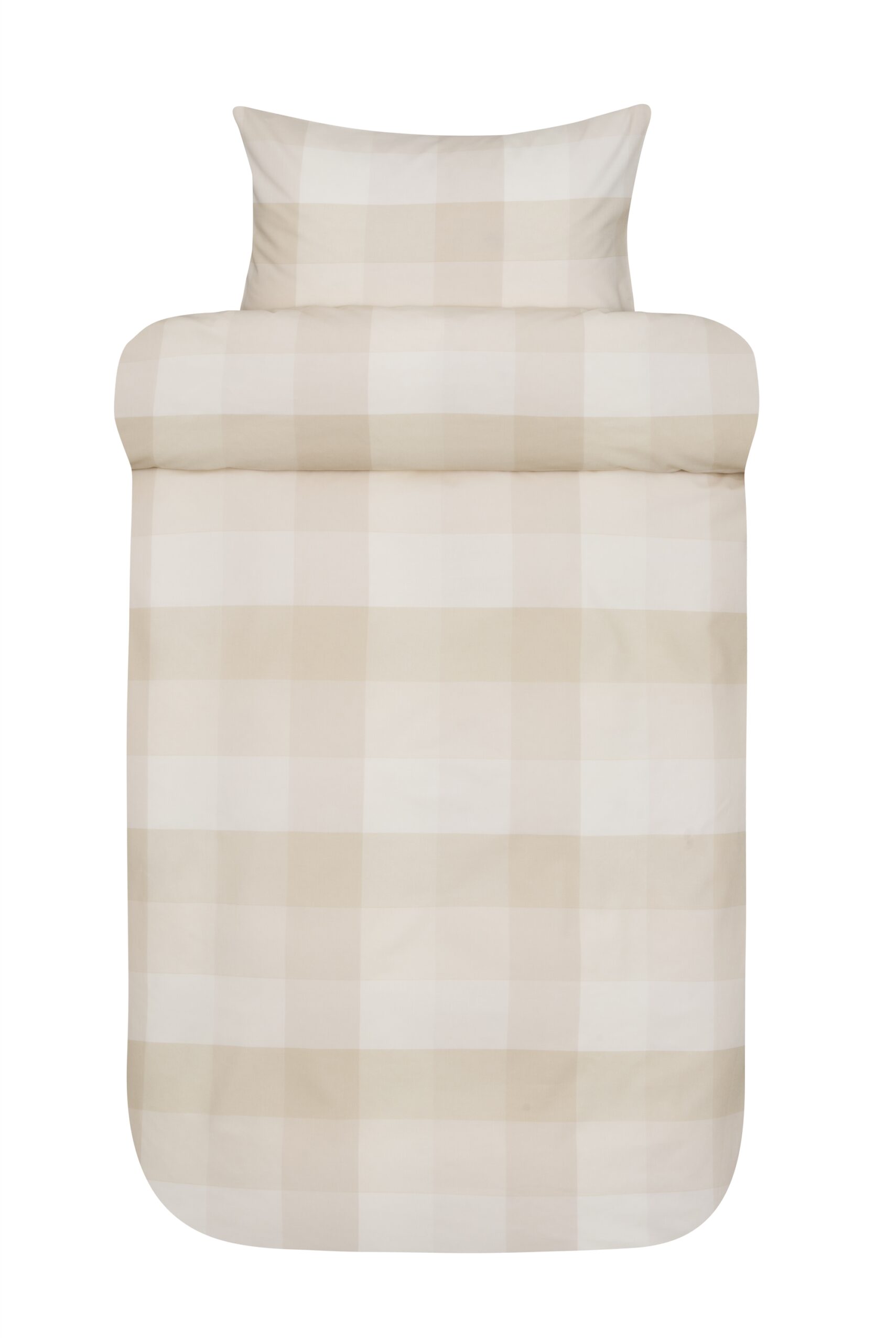 Sengetøj til dobbeltdyne - 100% ekstra fin bomuld sengesæt - 200x220 cm - Høie Elen gul