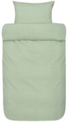 Sengetøj til dobbeltdyne 200x220 cm - Sol sage green - Bæk og bølge sengetøj - 100% bomuld - Høie dobbelt dynebetræk