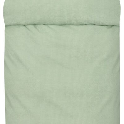 Sengetøj til dobbeltdyne 200x220 cm - Sol sage green - Bæk og bølge sengetøj - 100% bomuld - Høie dobbelt dynebetræk