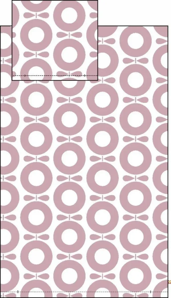 Sengetøj voksen rosa og hvid 140x200