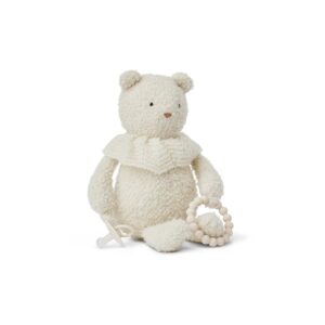 Smallstuff - Aktivitetsbamse, bouclè merino uld, off white - (40006-01)