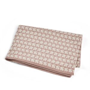 Smallstuff - Babytæppe med kaniner - Merino Uld Pudder - 80x100 cm