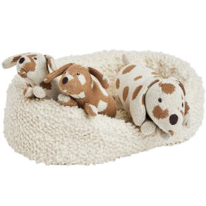 Smallstuff Bamser Med Hundekurv - Nature