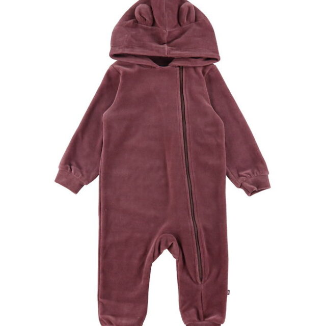 Smallstuff Heldragt - Velour - Dark Rose