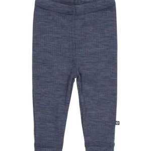 Smallstuff Leggings - Uld - Rib - Denim Melange