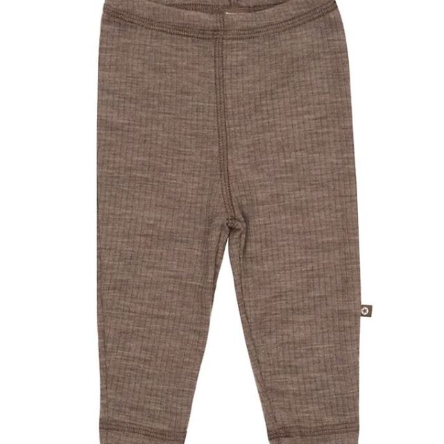 Smallstuff Leggings - Uld - Rib - Nature