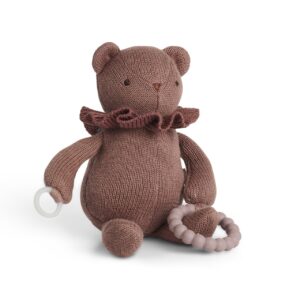 Smallstuff - Little aktivitets bamse, for dummy and teether, rosa (40006-38)