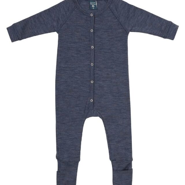 Smallstuff Natdragt - Uld - Denim Melange