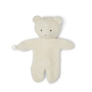 Smallstuff - Nusseklud, bouclé merino uld - Off white - 25x29 cm