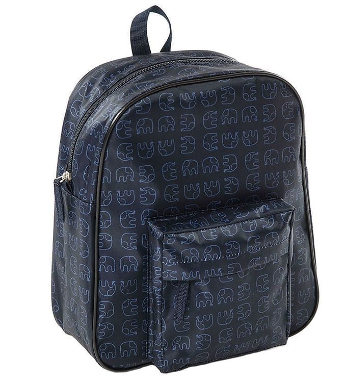 Smallstuff Rygsæk - Navy m. Elefanter