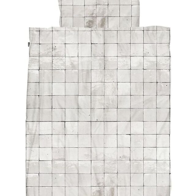 Snurk Sengetøj - Voksen - Tiles Pearl White