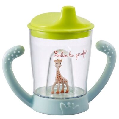 Sophie la Girafe Kop m. Håndtag/Tud - Transparent/Grøn m. Sophie