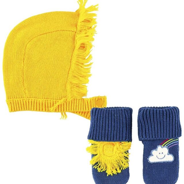 Stella McCartney Kids Luffer/Babyhjelm - Weather - Gul/Navy