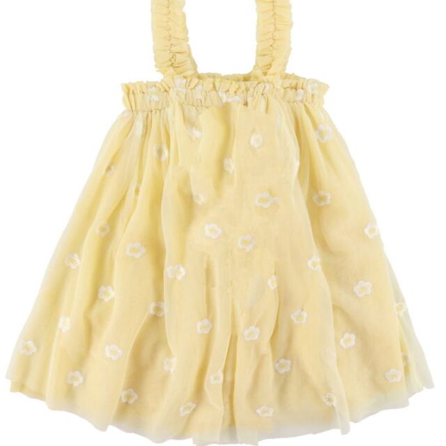 Stella McCartney Kids Tylkjole - Gul m. Blomster