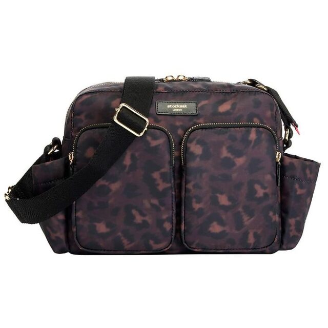 Storksak Barnevognstaske - Black/Leopard