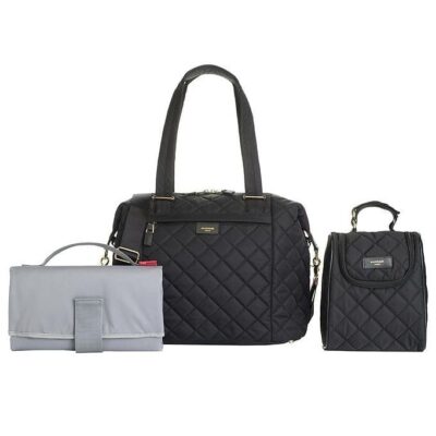 Storksak Pusletaske - Stevie Quilt - Sort