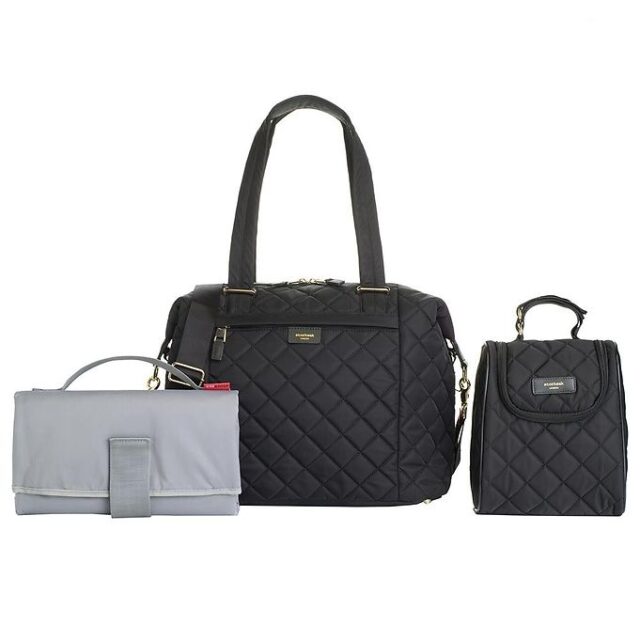 Storksak Pusletaske - Stevie Quilt - Sort