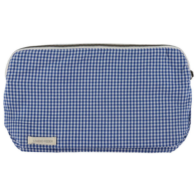 Studio Feder Toilettaske - 30x20x10 - Gingham Mini Blue