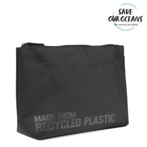 Studio - Studio Men's Washbag 100% Recycled Plastic Black - Toilettaske