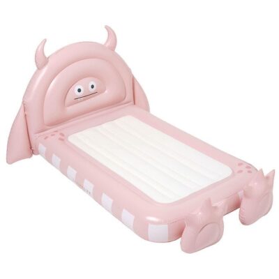 SunnyLife Børneseng - Oppustelig - Monster Pink