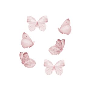 That's Mine - Wallsticker Butterflies 6 stk. - Rose