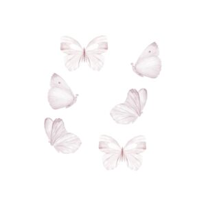 That's Mine - Wallsticker Butterflies 6 stk. - White