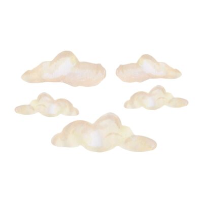 That's Mine - Wallsticker Clouds 5-pak - Multi