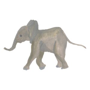 That's Mine - Wallsticker Elephant Baby - Grey