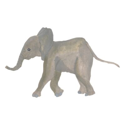 That's Mine - Wallsticker Elephant Baby - Grey