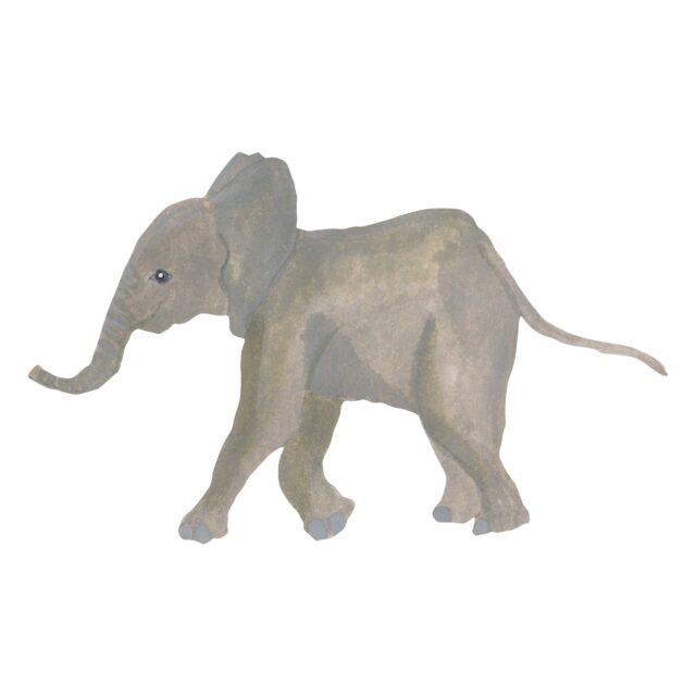 That's Mine - Wallsticker Elephant Baby - Grey